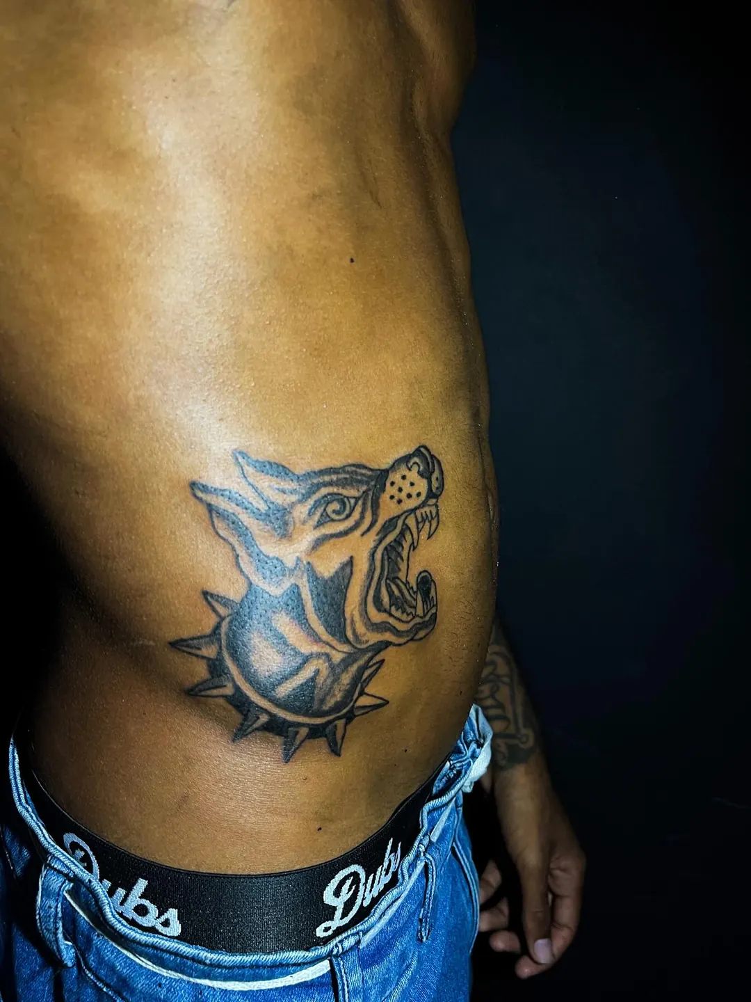 Lobo em blackwork — Frederick Tattoo, Vila Isabel